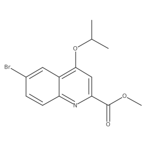 Methyl 6-bromo-4-isopropoxyquinoline-2-carboxylate Structure
