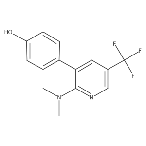 4-(2-Dimethylamino-5-trifluoromethyl-pyridin-3-yl)-phenol Structure