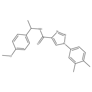 1-(3,4-dimethylphenyl)-N-[1-(4-methoxyphenyl)ethyl]-1H-1,2,3-triazole-4-carboxamide Structure