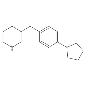 3-{[4-(Pyrrolidin-1-yl)phenyl]methyl}piperidine Structure