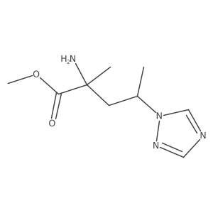Methyl 2-amino-2-methyl-4-(1h-1,2,4-triazol-1-yl)pentanoate结构式