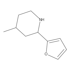 2-(Furan-2-yl)-4-methylpiperidine Structure