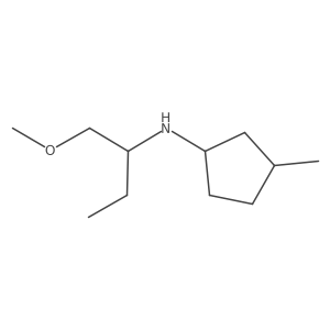 N-(1-methoxybutan-2-yl)-3-methylcyclopentan-1-amine结构式