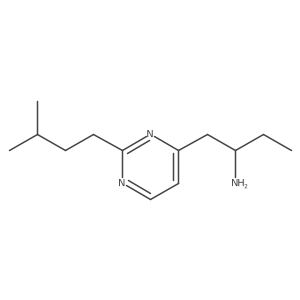 4-Pyrimidineethanamine, I+/--ethyl-2-(3-methylbutyl)-结构式