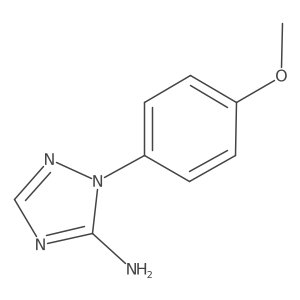2-(4-Methoxyphenyl)-1,2,4-triazol-3-amine结构式