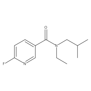 3-Pyridinecarboxamide, N-ethyl-6-fluoro-N-(2-methylpropyl)-结构式
