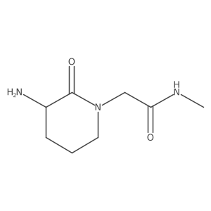 2-(3-amino-2-oxopiperidin-1-yl)-N-methylacetamide结构式