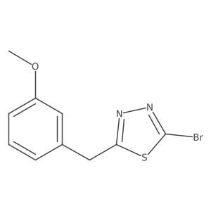 2-Bromo-5-(3-methoxybenzyl)-1,3,4-thiadiazole Structure
