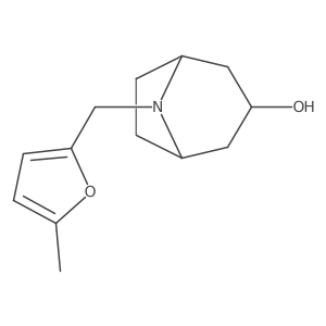 8-[(5-Methylfuran-2-yl)methyl]-8-azabicyclo[3.2.1]octan-3-ol结构式