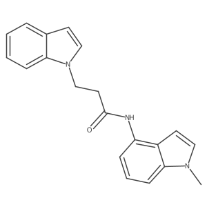 3-(1H-indol-1-yl)-N-(1-methyl-1H-indol-4-yl)propanamide Structure