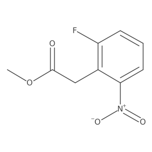 Methyl (2-fluoro-6-nitrophenyl)acetate结构式