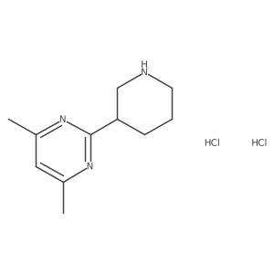 4,6-Dimethyl-2-(piperidin-3-yl)pyrimidine dihydrochloride结构式