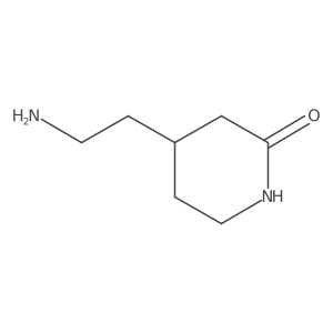 4-(2-Aminoethyl)piperidin-2-one结构式