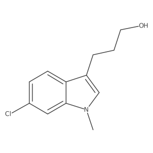 3-(6-chloro-1-methyl-1H-indol-3-yl)propan-1-ol结构式