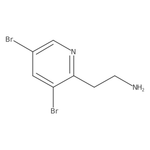 2-(3,5-Dibromopyridin-2-yl)ethanamine结构式