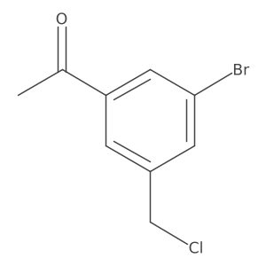 1-[3-Bromo-5-(chloromethyl)phenyl]ethanone Structure