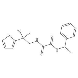 N1-(2-(furan-2-yl)-2-hydroxypropyl)-N2-(1-phenylethyl)oxalamide Structure
