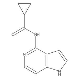 N-(1H-pyrrolo[3,2-c]pyridin-4-yl)cyclopropanecarboxamide Structure
