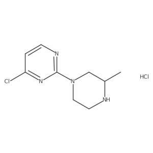 4-Chloro-2-(3-methylpiperazin-1-yl)pyrimidine hydrochloride Structure