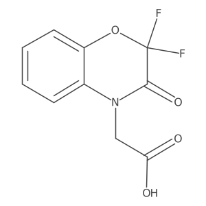 2-(2,2-difluoro-3-oxo-3,4-dihydro-2H-1,4-benzoxazin-4-yl)acetic acid Structure