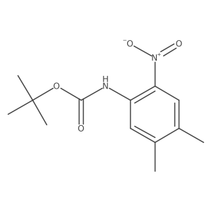 tert-Butyl (4,5-dimethyl-2-nitrophenyl)carbamate Structure