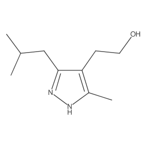 2-(3-isobutyl-5-methyl-1H-pyrazol-4-yl)ethan-1-ol结构式