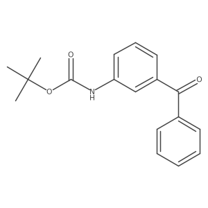 N-tert-butoxycarbonyl-3-aminobenzophenone Structure