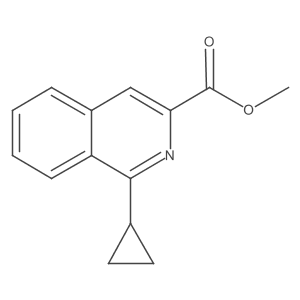 1-Cyclopropyl-isoquinoline-3-carboxylic acid methyl ester结构式