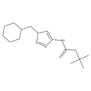 tert-butyl N-[1-(cyclohexylmethyl)-1H-1,2,3-triazol-4-yl]carbamate结构式
