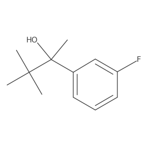 alpha-(1,1-Dimethylethyl)-3-fluoro-alpha-methylbenzenemethanol Structure