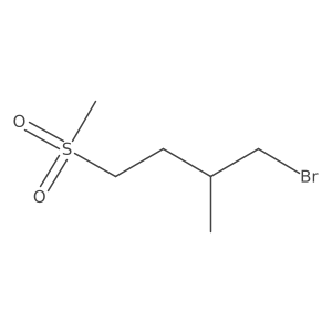 1-Bromo-4-methanesulfonyl-2-methylbutane结构式