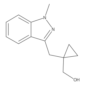 {1-[(1-methyl-1H-indazol-3-yl)methyl]cyclopropyl}methanol Structure