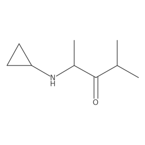 2-(Cyclopropylamino)-4-methylpentan-3-one结构式