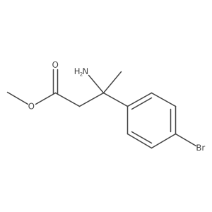 Methyl 3-amino-3-(4-bromophenyl)butanoate Structure