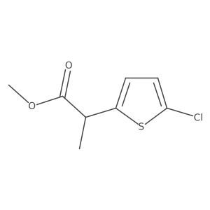 Methyl 2-(5-chlorothiophen-2-YL)propanoate结构式