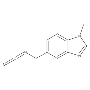 5-(isocyanatomethyl)-1-methyl-1H-1,3-benzodiazole结构式