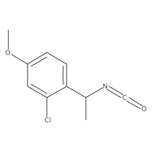 2-Chloro-1-(1-isocyanatoethyl)-4-methoxybenzene结构式