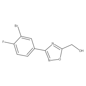 (3-(3-Bromo-4-fluorophenyl)-1,2,4-oxadiazol-5-yl)methanol结构式