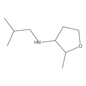2-methyl-N-(2-methylpropyl)oxolan-3-amine结构式
