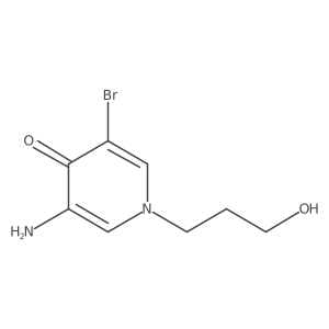 3-Amino-5-bromo-1-(3-hydroxypropyl)-1,4-dihydropyridin-4-one Structure