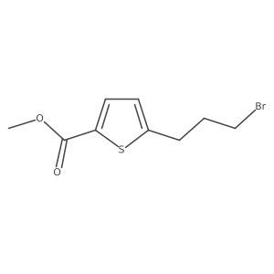 Methyl 5-(3-bromopropyl)thiophene-2-carboxylate Structure