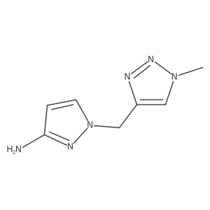 1-[(1-Methyl-1H-1,2,3-triazol-4-yl)methyl]-1H-pyrazol-3-amine Structure