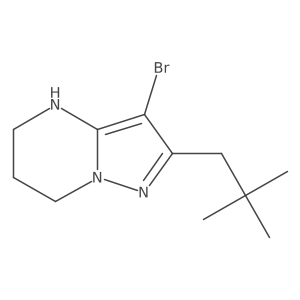 3-bromo-2-(2,2-dimethylpropyl)-4H,5H,6H,7H-pyrazolo[1,5-a]pyrimidine Structure