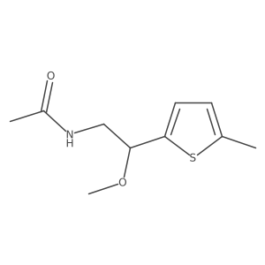N-[2-methoxy-2-(5-methylthiophen-2-yl)ethyl]acetamide Structure