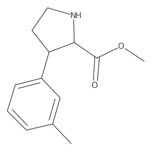 Methyl 3-(3-methylphenyl)pyrrolidine-2-carboxylate Structure