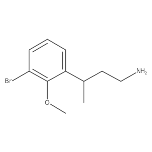 3-(3-Bromo-2-methoxyphenyl)butan-1-amine结构式