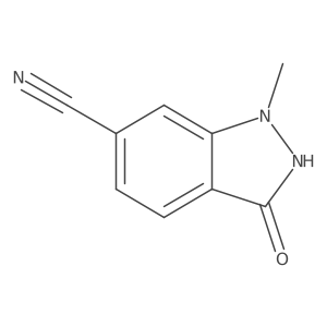 3-Hydroxy-1-methyl-1H-indazole-6-carbonitrile结构式