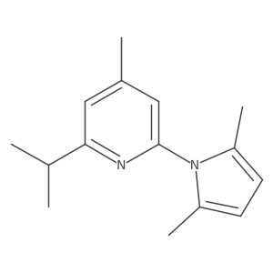 2-(2,5-Dimethylpyrrol-1-yl)-4-methyl-6-propan-2-ylpyridine结构式