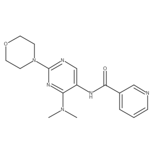 N-(4-(dimethylamino)-2-morpholinopyrimidin-5-yl)nicotinamide Structure