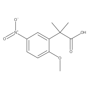 2-(2-Methoxy-5-nitrophenyl)-2-methylpropanoic acid Structure